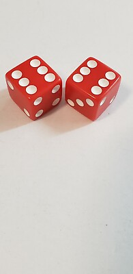 #ad Zombie opoly Board Game Replacement Pieces: Genuine Red 2 x Die 2 Dice $4.09