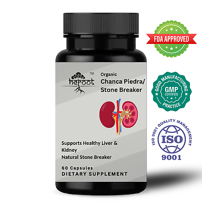#ad Chanca Piedra 60 capsules 500 mg Peruvian organic material Stone Breaker USDA $10.99