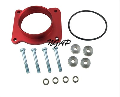 #ad Red Billet Aluminum Throttle Body Spacer For 05 14 Ford Expedition 5.4L V8 $48.44