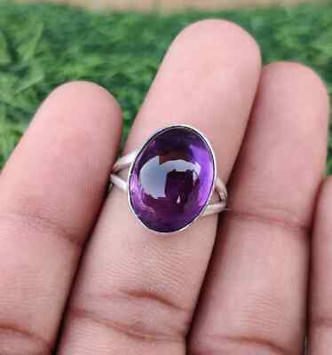 #ad Amethyst Gemstone 925 Sterling Silver Handmade Beautiful Ring All Size R386 $10.62