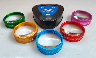 #ad 20D Double Aspheric BIO Slit Lamp Diagnostic Lens Assorted Color $46.51