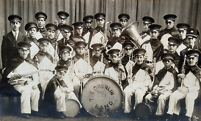 #ad Antique 1929 Photo Boy Band quot;The Oberlin Bandquot; Interracial Brass High School $44.99