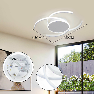 #ad 50cm Chandelier Modern LED Lamp White Light For Living Room Ceiling Decor $34.50