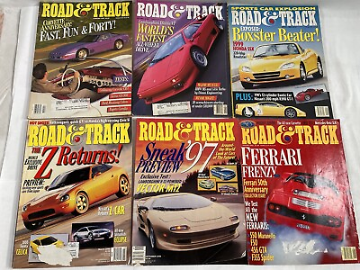 lot of 6 Road amp; Track Magazine 1900s #19 $24.99
