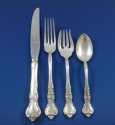 #ad Savannah by Reed amp; Barton Sterling Silver Flatware Service For 8 Set 32 Pieces $1750.00