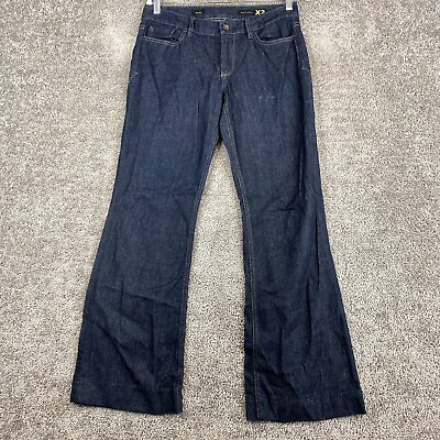 #ad X2 Quality Denim Wide Leg Jeans Women#x27;s 4 Blue Rinse Wash Low Rise 5 Pocket $15.95