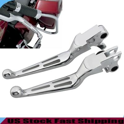 #ad Chrome Motorcycle Brake Clutch Lever Set For Harley Touring Street Electra Glide $23.49