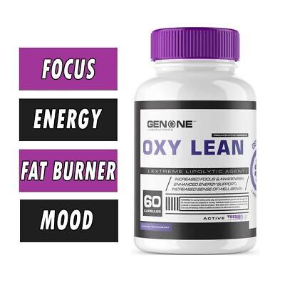 #ad ♨️GENONE™ OXY LEAN ELITE 60 CT FAT BURNER MOOD ENHANCER APPETITE CONTROL $32.95