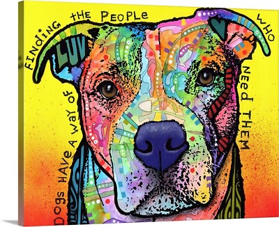 #ad Dogs Have A Way Canvas Wall Art Print Dog Home Decor $189.99