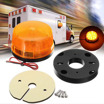Amber Car Warning Flash Light Beacon Strobe Emergency LED Lamp Safe Security*1 $14.99