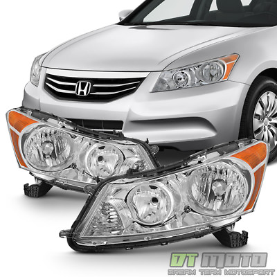 #ad For 2008 2012 Honda Accord 4Dr Sedan Headlights Headlamps 08 12 2009 2010 2011 $94.99