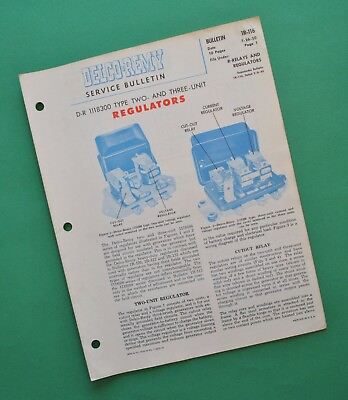 #ad Antique 1940s 50s Harley Service Manual Dealer Bulletin Electrical Delco Remy FL $34.95
