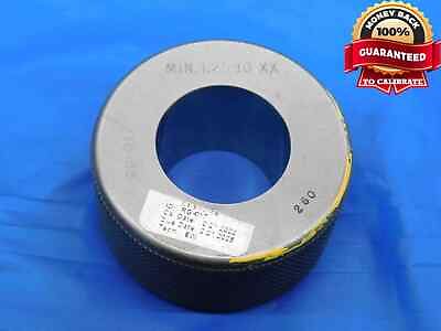 #ad 1.2590 CL XX MASTER PLAIN BORE RING GAGE 1.2500 .0090 1 1 4 32 mm 1.259 CHECK $69.99