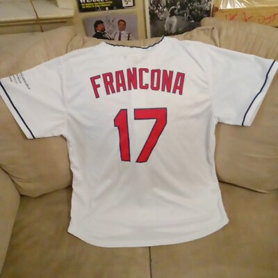 #ad Cleveland Indians Terry Francona Mens White Jersey Promo Giveaway Size XL $19.98