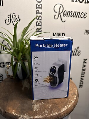 #ad Portable Wall Outlet Heater 500watts. Auto Power Off 2 Speeds Timer Function $12.90