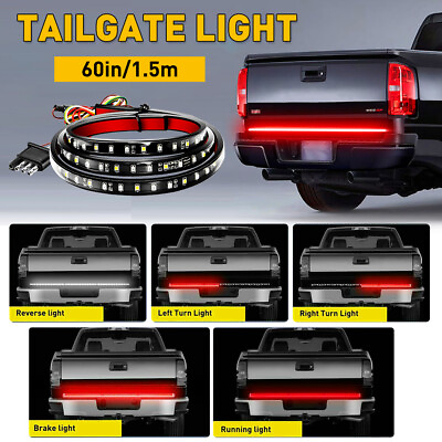 #ad For Ram 5 Functions 1500 2500 Dodge LED Truck 60#x27;#x27; Strip Rear Light Tailgate Bar $12.99