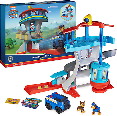 #ad Paw Patrol Lookout Tower Playset with Toy Car Launcher amp; 2 Chase Action Figures $66.99
