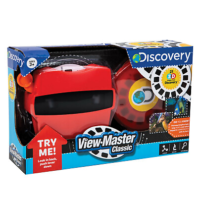 #ad 3D VIEW MASTER DISCOVERY KIDS Dinosaurs Marine Animals Viewmaster Viewer Box Set $29.75