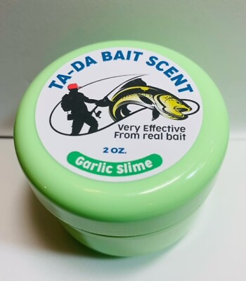 #ad NEW Bait Scent BY TA DA Sticky Garlic Slime 2oz Jar Strong Garlic Scent $7.00