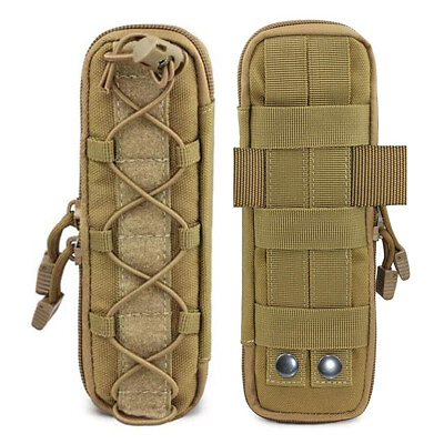 #ad Multitool Tactical Molle Folding Knife Sheath Pouch for Belt Flashlight Pouch $7.89