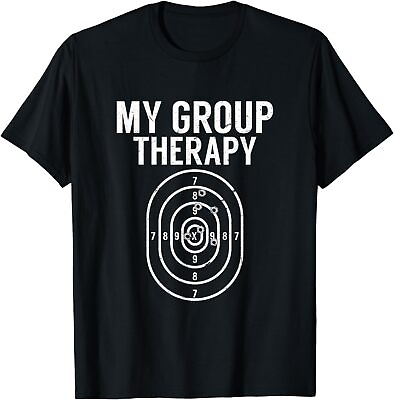 #ad NEW Group Therapy Gift Funny Shooting Range Target T Shirt $22.99