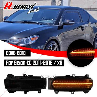#ad Smoked LED Sequential Turn Signal Mirror Light For Scion Tc 2011 2016 xB 2008 15 $44.99