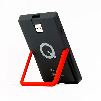 #ad SoloQi Slim Portable Wireless Charger with Kickstand and Magnetic Pads $49.99