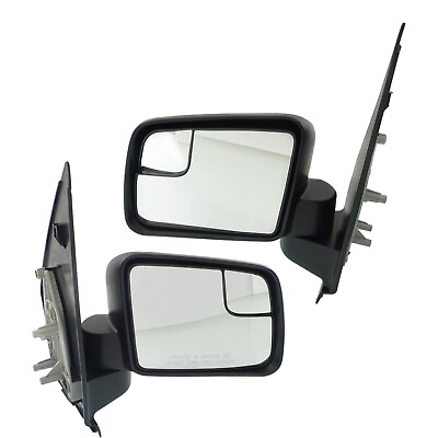 #ad Set Of 2 Mirror Manual For 2011 2013 Ford Transit Connect Left And Right Black $176.55