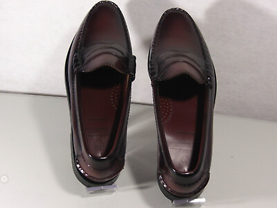 #ad Allen Edmonds Kenwood Penny Loafers 44045 Burgundy Leather Men#x27;s Size 10D New $115.00