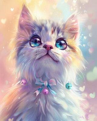 #ad Diverse 8x10 Meow Masterpieces Cat Art Prints Feline Fine Art 21700755 $4.95