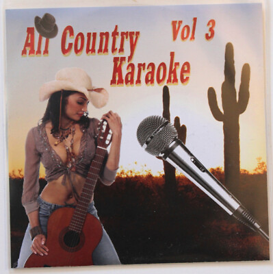 #ad KARAOKE CDG ALL COUNTRY VOL 3 COMES IN PLASTIC w PRINT NEW $7.99