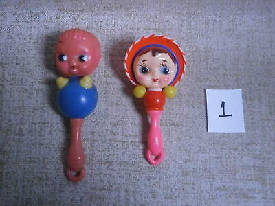 #ad Baby Rattles Lot X 2 New Greece Rattle Toy Vintage Different Designs amp; Materials $50.00