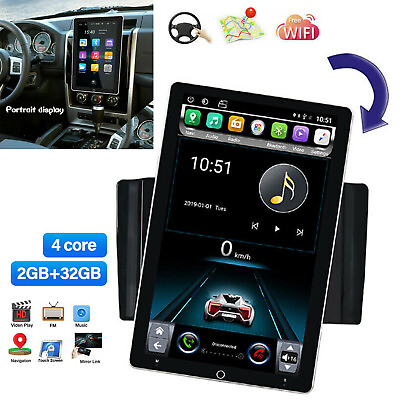 #ad Double 2 DIN Rotatable Android 13 Car Stereo Radio 10.1#x27;#x27; Touch Screen GPS Wifi $154.33