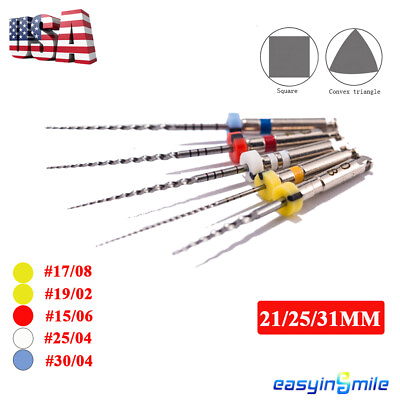 #ad Dental X3 Endo Rotary Files Root Canal Curval File Endodontic NITI tip21 25 31mm $10.69