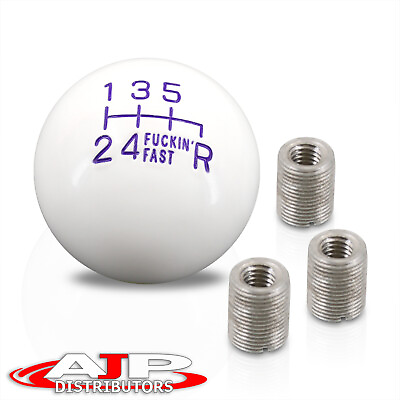 #ad JDM M T Engine Manual Stick Shift Round Ball Adapter Shift Knob Purple For Acura $12.99