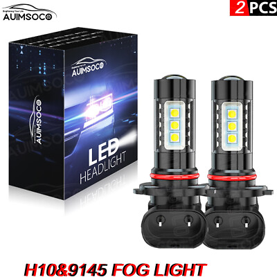 #ad For Chevy Corvette 2005 2013 amp; HHR 2006 2011 LED Fog Driving Bulbs H10 Fog LIGHT $18.99
