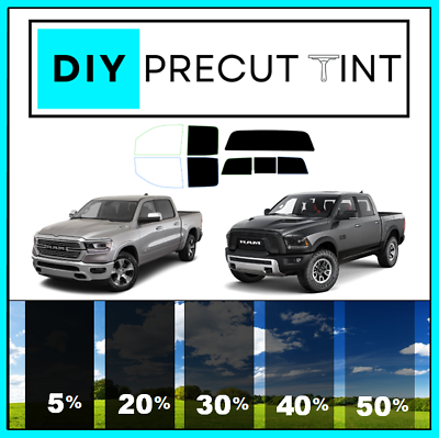 #ad DIY PreCut Window Tint Kit Fits ANY Dodge RAM 00 23 ANY Shades ALL REAR Windows $42.99