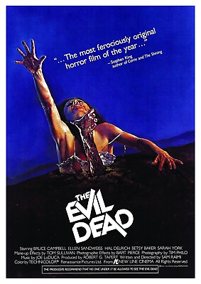 #ad EVIL DEAD Movie Poster 1981 Horror $11.00