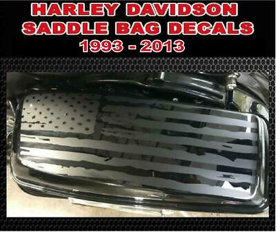 #ad CBCDecals Saddlebag Lid American Flag Decals for 93 13 Harley $24.99