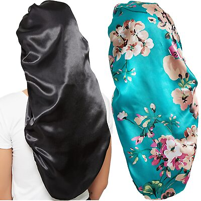#ad Wbfwbb 2 Pcs Silk Bonnet for Women Satin $10.71