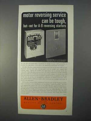 #ad 1966 Allen Bradley Bulletin 705 Reversing Starter Ad $19.99
