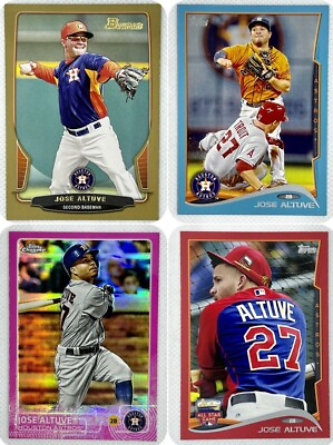 #ad Jose Altuve GOLD BLUE RED PINK 2013 Bowman 2014 Topps 2015 Chrome Trout 108 151 $29.00