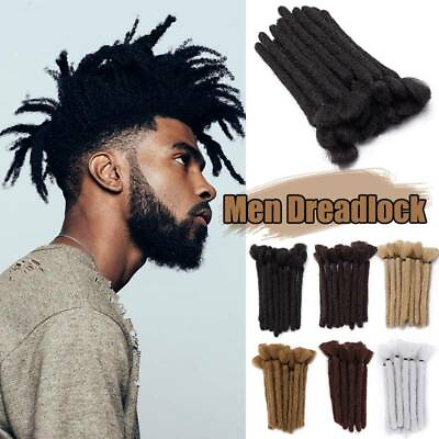 #ad 100% Handmade Dreadlocks Reggae Punk Dreads Men Crochet Braiding Hair Extension $50.00