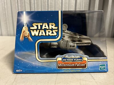 Hasbro Star Wars Micro Machines Action Fleet Millennium Falcon Light Box Damage $35.96
