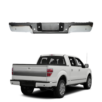 #ad Steel Rear Bumper Assembly For 2009 2014 Ford F150 Styleside With Sensor Holes $160.88