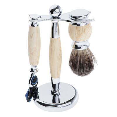 #ad Mens Shaving Gift Set W 5 Layer Blade Brush amp; Stand $24.61