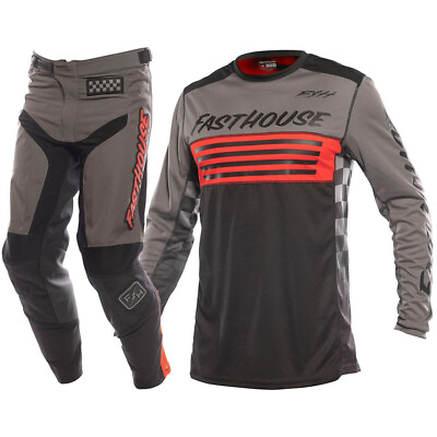 #ad Fasthouse Grindhouse Omega MX Gear Set Jersey Pants Combo Motocross Racing Kit $158.00