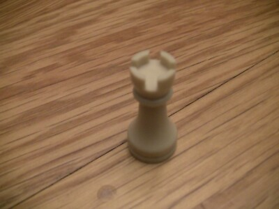 #ad Replacement Plastic Hollow Chess Piece Light Brown Rook $7.99