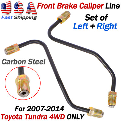 #ad Front Brake Caliper Line Set For Toyota Tundra 2007 2014 4WD Left amp; Right Side $11.99
