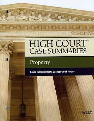 #ad High Court Case Summaries on Property Keyed to Dukeminier 7th GOOD $5.95